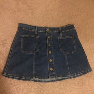 Altar’d State Jean Skirt